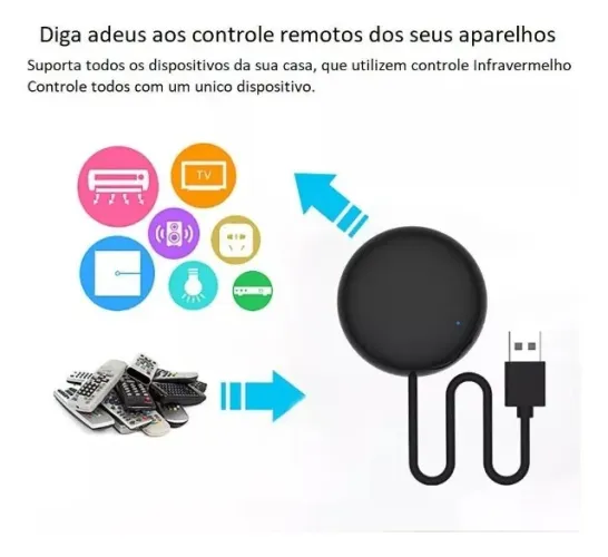 CONTROLE UNIVERSAIS WI-FI SMART IR (INFRAVERMELHO) ALEXA APP