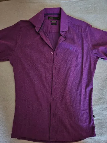 Camisa masculina roxa Sketch - P