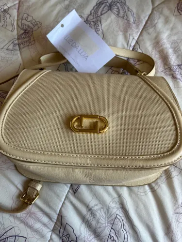 Bolsa de Ombro Bege Luz da Lua