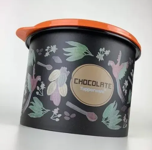 Tupper Caixa Chocolate Floral 1,7 L Tupperware