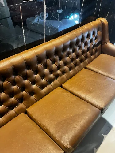 Sofá vintage de couro 