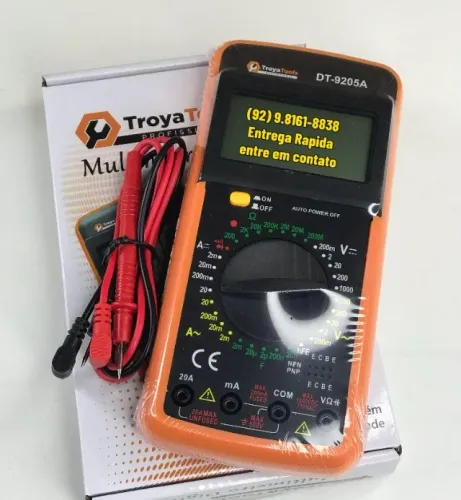 Multimetro Digital Portatil com Capacimetro