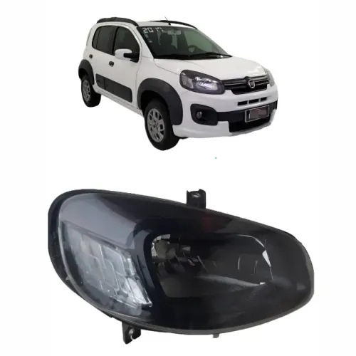 farol direito uno way 2017 a 2022 fiorino fumê
