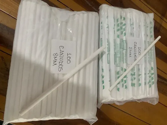 Canudo sustentável (papel) 5mm e 8mm