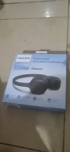 Fone Bluetooth Philips 1000 Series Extra Bass- TAH1108- Preto [NUNCA USADO]