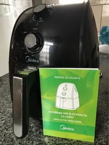 Fritadeira elétrica sem óleo, Airfryer Midea 2,5 Litros , com manual do usuário !?