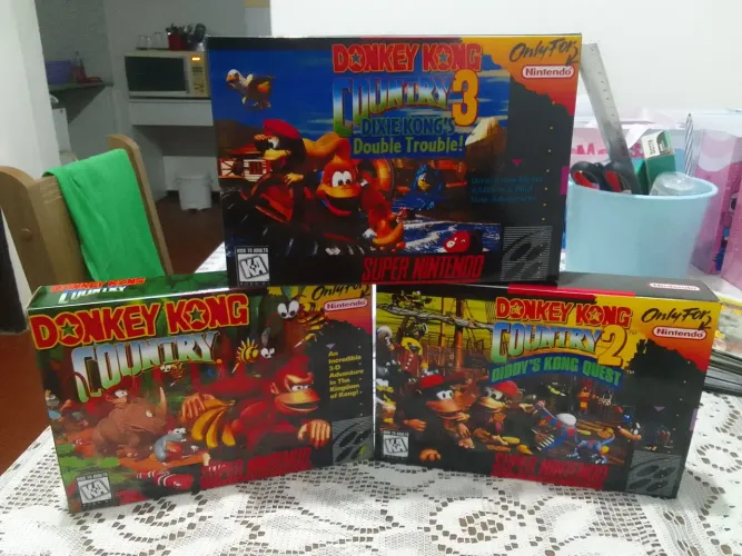 Caixas Super Nintendo Repro completa