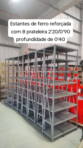 Estante prateleiras de aço - ler o anúncio 