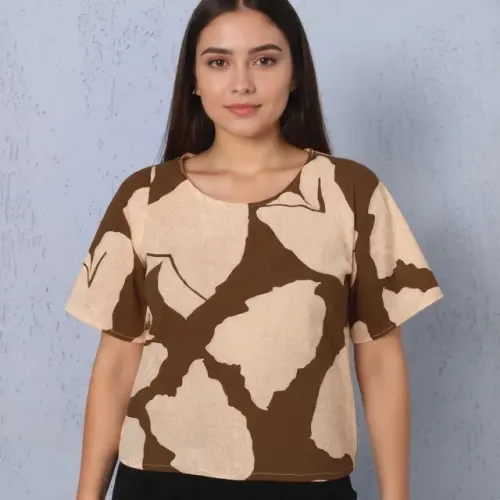 40_Blusa estampada Viva / Tam 42