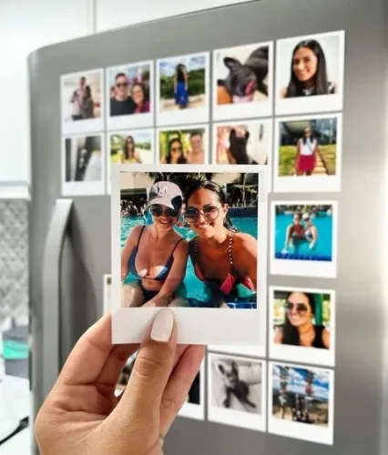 Foto com imã para geladeira tamanhos personalizados