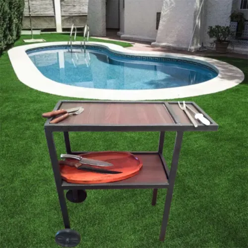 Carrinho Suporte para churrasco ou refeições.