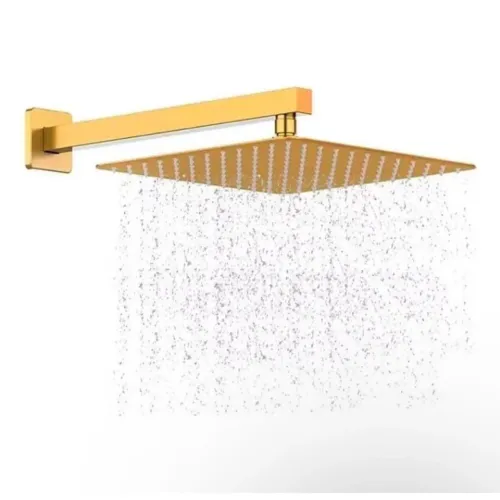 Chuveiro e Ducha Dourado Cromado 