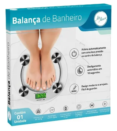 BALANCA DE BANHEIRO REF: BS1477 180KG