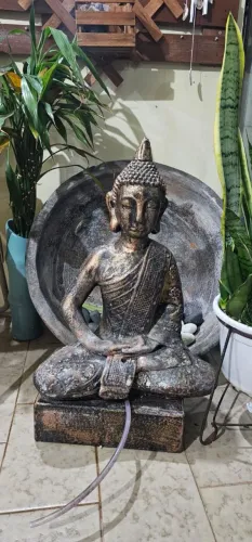 Escultura de Buda com Fonte Decorativa