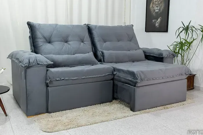 Chame para agendar sua entrega! Mod Sofá Retrátil e Reclinável 2.50cm COD 316