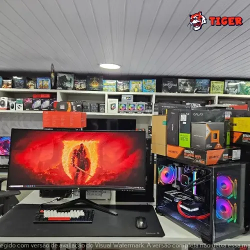 Pc Gamer Pra rodar tudo Ryzen 7 7800X3D + RTX 5070 + Monitor 34? 180Hz!
