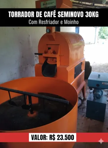 Torrador de café seminovo 30kg