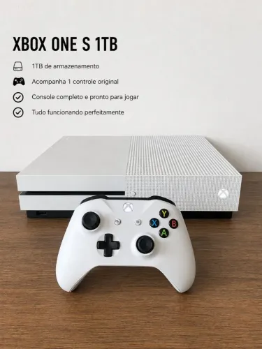 Xbox ONE S 1TB + 1 CONTROLE ORIGINAL | Semi Novo
