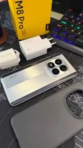 POCOPHONE M8 PRO 5G 12GB RAM 512GB ROM PRETO E SILVER LACRADO
