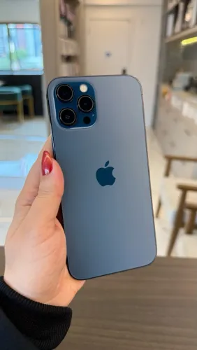 IPHONE 12 PRO MAX 256GB AZUL SEMINOVO / LOJA FÍSICA