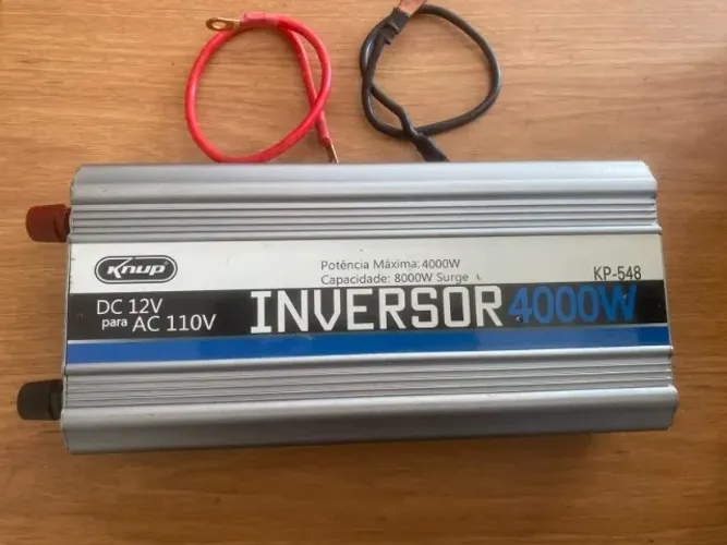 Inversor De Tensão Veicular Knup 4000w 12v Para 110v KP-548 - Usado 1 Vez