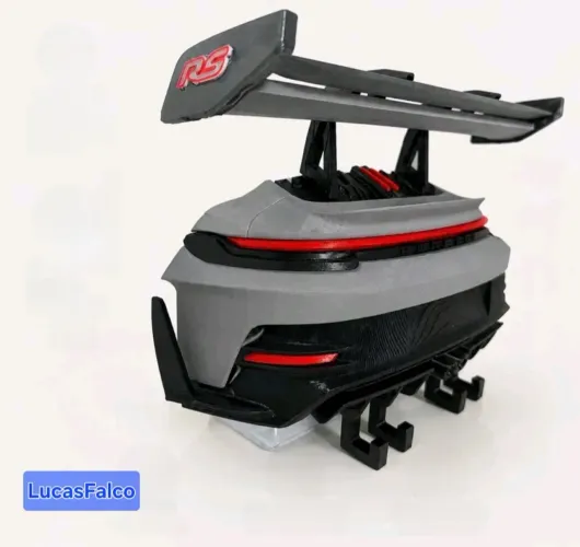 Porta-Chaves Porsche GT3 RS 16cm | Impressão 3D | Sem Rodas