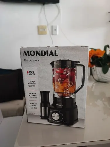 liquidificador mondial turbo NOVO com filtro e 5 velocidades 900w não entrego a domicílio