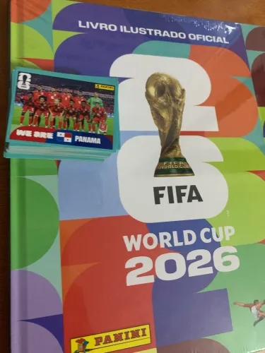 Álbum Copa do Mundo 2026 Panini Capa Dura + 154 Figurinhas