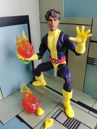 Boneco Mancha Solar - Marvel Legends (Sunspot) X-men 97 Hasbro - Roberto Brasil