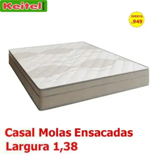 Colchão de Casal Ipanema Molas Ensacadas 138 largura