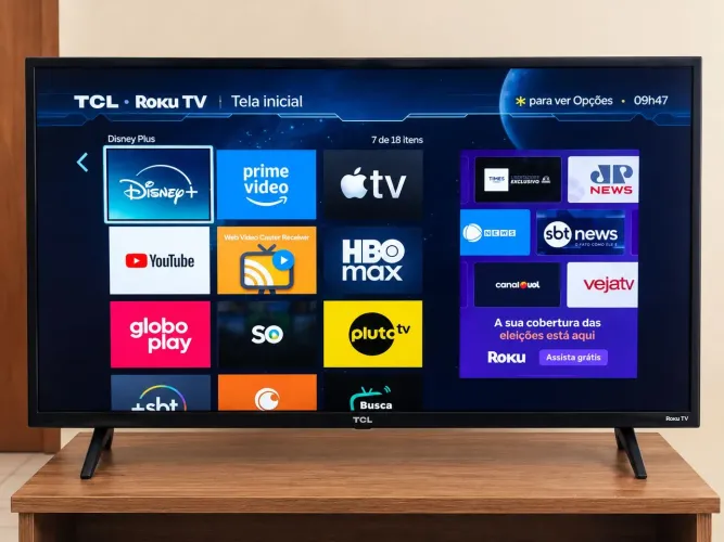 Smart TV SEMP TCL Roku 32? LED HD - Excelente Estado