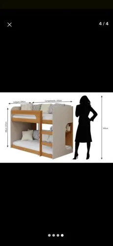  Beliche Montesoriana com Prateleira 100% MDF cor menta / nature