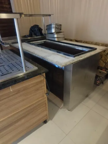 Buffet térmico (ilha) 1,70m