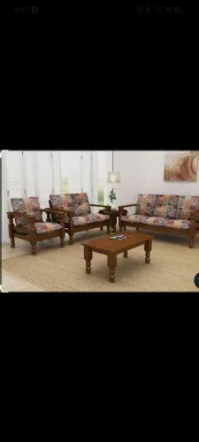 Venda sofá madeira maciça 2 e 3 lugares 