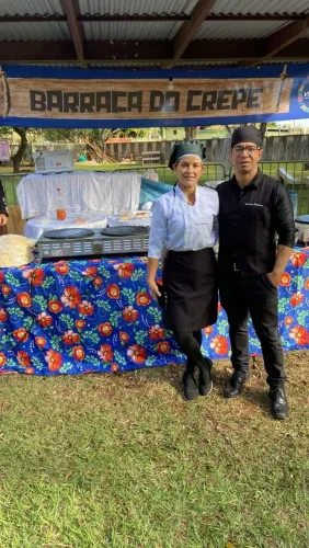 Buffet de Crepe, Jantar & Camarão Empanado