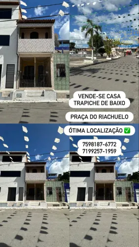 VENDE-SE CASA SANTO AMARO/BA - PRAÇA DO RIACHUELO