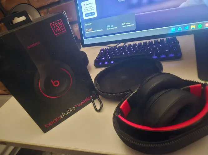 Beats Studio 3 Wireless Original c/ Caixa e Estojo - Funcionando 100%