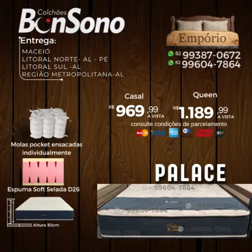 Colchão casal ou queen molas, D65, D45 pronta entrega Bonsono consulte com vendedor