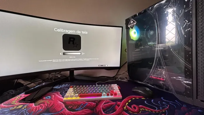 Mouse pad gamer HYBRID DESKMAT OCTUPS RODE