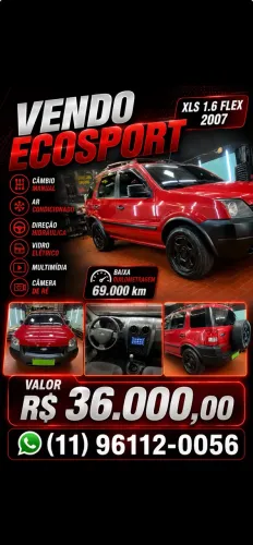 Ford Ecosport XLS 1.6/ 1.6 Flex 8V 5P 2007
