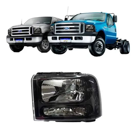 Farol F250 F350 F4000 1998 1999 2000 2001 2002 A 19 Novo Le Esquerdo/motorista