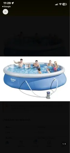 Piscina Bestway 9677 litros com filtro e bomba filttante 110 v