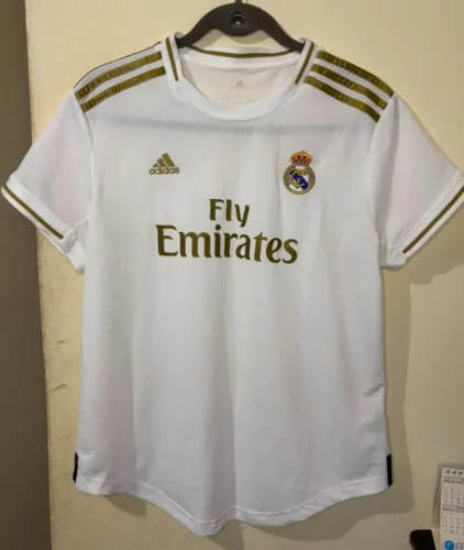 Camisa Real Madrid Feminina Temporada 19/20 Adidas Branco Original G
