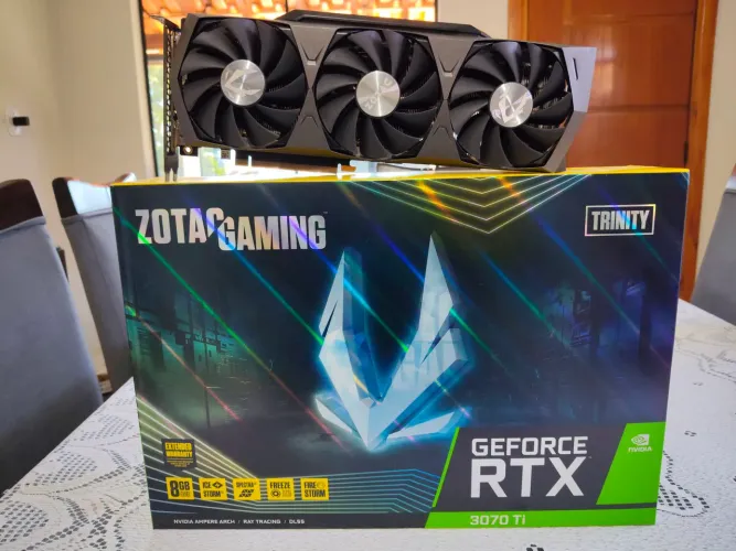 Placa de Vídeo RTX 3070 TI Zotac