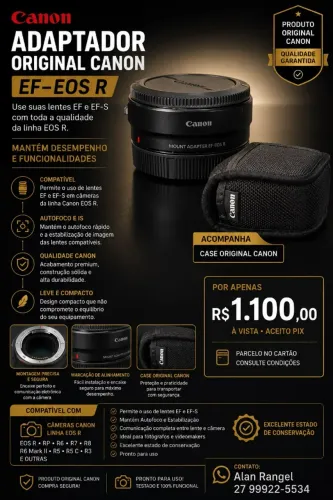 Adaptador Canon EF-RF