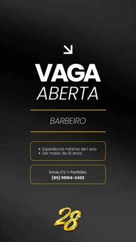 Vaga para barbeiro