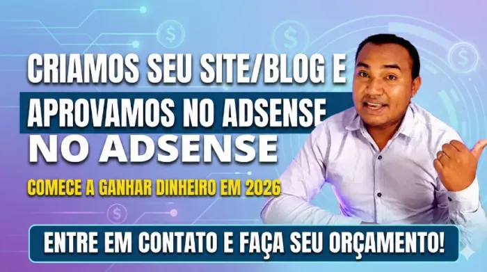 Criamos seu site/blog e aprovamos no Google Adsense