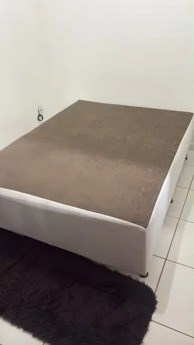 Base cama box casal com espuma