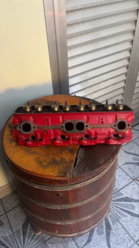 Cabeçote motor v8 5.7 chevrolet hm 350 retificado só intalar