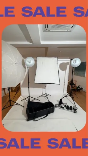 Kit de Estúdio Fotográfico Calumet Travelite 750R